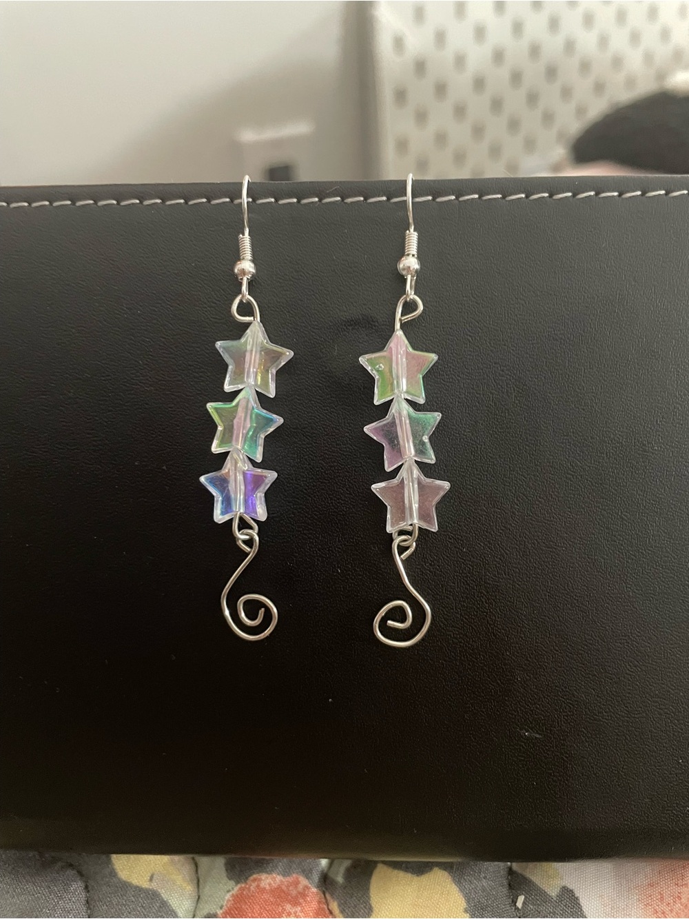 Iridescent Star Dangle Earrings - Women Jewelry